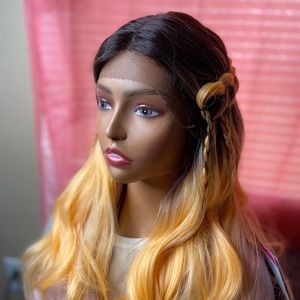 Orange cream lace wig